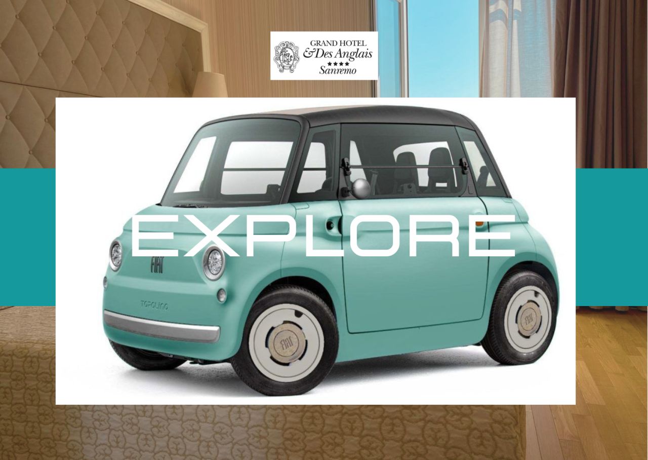 visita sanremo con macchina elettrica topolino fiat